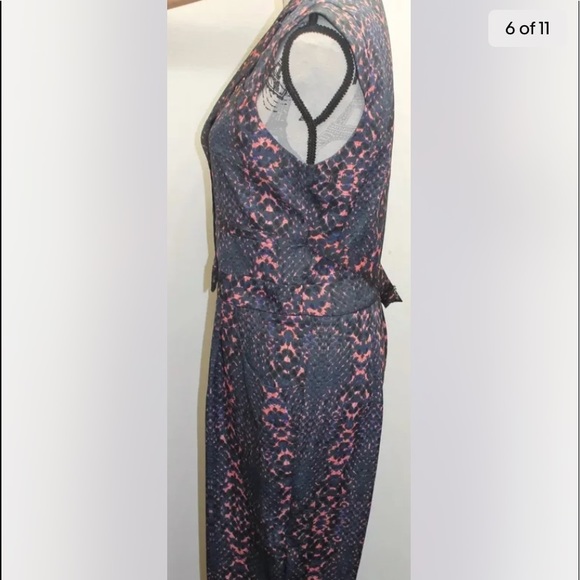 Charlie Jade Women Jumpsuit Medium Snake Print Black Blue Pink Sleeveless Pants - Picture 3 of 14